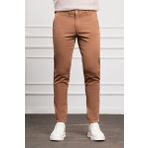 Erkek Camel Slim Fit Dar Kesim Chino Pantolon