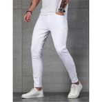 Erkek Casual Normal Bel Jean Kot Pantolon - 38 - Beyaz