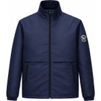Erkek Ceket Regular Fit Dik Yaka Fermuarlı Modern Stil Mevsimlik Mont - Lacivert