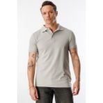 erkek Çekmeyen Pamuklu Kumaş Regular Fit Standart Kesim Polo Yaka Tişört Poloyaka-T-Shırt1 - 2XL - Bulunmuyor - Gri