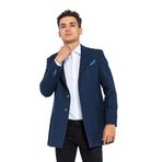 ERKEK CEKMON CAMEL YÜNLÜ İÇİ ASTARLI KABAN SPOR UZUN BLAZER CEKET LACİVERT 3XL