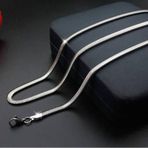 Erkek Çelik Kolye Zincir Yılan Snake İnce Model 2 mm 65 cm