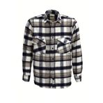 Erkek Çift Cepli Kapaklı Regular Fit Oduncu Gömlek BGL-ST03256 BEJ S