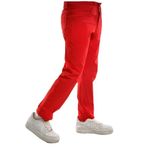 ERKEK ÇOCUK 23 NİSAN 29 EKİM 10 KASIM GÖSTERİ KETEN CEPLİ PANTOLON, KIRMIZI, 6 YAŞ