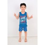Erkek Çocuk Askılı Pijama Takımı Cool Dude Petrol - 9 Yaş