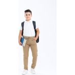 Erkek Çocuk Basic Kaşkorseli Okul Pantolonu G.2025 - Bej - 6 Yaş