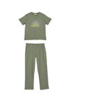 Erkek Çocuk Baskı Detaylı Yeşil 3'lü Pijama Takım 4 Yaş (104 cm)