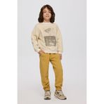Erkek Çocuk Baskılı Bej Sweatshirt 8 Yaş (128 cm)