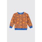 Erkek Çocuk Baskılı Somon Sweatshirt 5 Yaş (110 cm)
