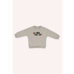 Erkek Çocuk Baskılı Sweatshirt Bej