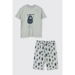 Erkek Çocuk Baskılı Yeşil Pijama Takımı 5 Yaş (110 cm)