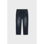 Erkek Çocuk Beli Lastikli 5 Cepli Jogger Jean Pantolon - Siyah - Yeşil - 4 Yaş