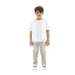 Erkek Çocuk Beyaz Micro Yelek 12 Yaş (152 cm)