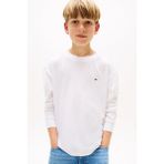 Erkek Çocuk Bisiklet Yaka Uzun Kollu T-Shirt - Beyaz - White - 12 Yaş
