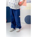 Erkek Çoçuk Çep Detaylı Lastikli Pantolon - Lacivert - 9 - 10 Yaş