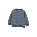 Erkek Çocuk Çizgi Desenli Petrol Sweatshirt 6 Yaş (116 cm)