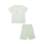 Erkek Çocuk Dinozor Baskılı Yeşil Pijama Takımı 4 Yaş (104 cm)