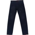 Erkek Çocuk Eskitme Modelli Siyah Renk Kot Pantolon 3294 - 13 Yaş