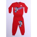 Erkek Çocuk Eşofman Takımı Mickey Mouse Baskılı B52 - Kırmızı - 8 Yaş