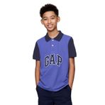 Erkek Çocuk Gap Logo Colorblock Pique Polo Yaka T-Shirt