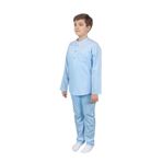 Erkek Çocuk Hac Umre Yarım Patlı Gömlek Pantolon Takım - Mavi (Krk) Mavi 11-12 Yaş