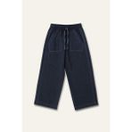 Erkek Çocuk Ince Kaşe Cep Detalı Lastikli Pantalon - Lacivert - 1 - 2 Yaş