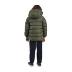 Erkek Çocuk Kapüşonlu Haki Kaban 5 Yaş (110 cm)