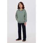 Erkek Çocuk Kapüşonlu Yeşil Sweatshirt 8 Yaş (128 cm)