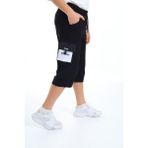 Erkek Çocuk Kargo Cepli Kapri Alt 12205 - 7 - 8 Yaş - Siyah