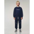 Erkek Çocuk Lacivert Eşofman Takımı – Baskılı Sweatshirt & Lastikli Pantolon - 13 - 14 Yaş - Magic Mavi