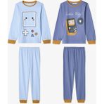 Erkek Çocuk Let's Play Oyun Desenli Pamuklu Uzun Kollu 2'li Pijama Takımı - Renkli - 7 - 8 Yaş