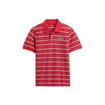 Erkek Çocuk Logo Detaylı Pique Kırmızı Polo T-Shirt