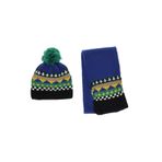 Erkek Çocuk Mavi Atkı Bere Set 4-7 Yaş