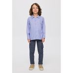 Erkek Çocuk Mavi Oxford Gömlek 12-14 Yaş (152-160 cm)