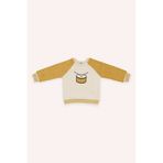 Erkek Çocuk Nakışlı, Reglan Kollu Sweatshirt Bej