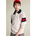Erkek Çocuk Oversize Geniş Kalıp Polo Yaka Sweatshirt