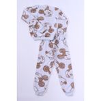 Erkek Çocuk Pijama Takımı Şardonlu Mickey Mouse Baskılı Ribanalı E27 - 6 Yaş - Gri