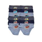 Erkek Çocuk Renkli Desenli Slip Külot Pamuklu 12li Paket, Karışık, 5-6 Yaş