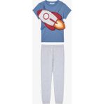 Erkek Çocuk Rocket Çok Renkli Pijama Takımı - 7 - 8 Yaş