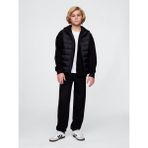 Erkek Çocuk Siyah Relaxed Gap Logo Eşofman Altı - XS