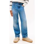 Erkek Çocuk Skater Kesim Eskitme Görünümlü Jean Pantolon - Mavi | 10 Yaş