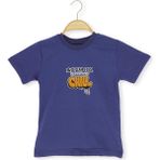 Erkek Çocuk T-Shirt Baskılı - Saks Mavi - 5 Yaş