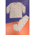 Erkek Çocuk Uçak Baskılı Pijama Takımı - Desenli - 4