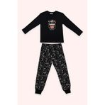 Erkek Çocuk Uzay Baskılı Siyah Pijama Takımı 4 Yaş (104 cm)