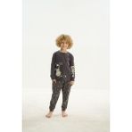 Erkek Çocuk Uzun Kol Antrasitl Pijama Takım C6T1N7O8 - 7 - 8 Yaş