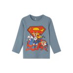 Erkek Çocuk Uzun Kol Sweatshirt-Süper Kahraman Baskı-Günlük
