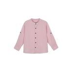 Erkek Çocuk Uzun Kollu Müslin Pembe Gömlek 10 Yaş (140 cm)