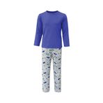 Erkek Çocuk Uzun Kollu Pijama Takımı Mor
