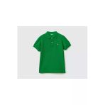 Erkek Çocuk Yeşil Logolu Polo T-shirt