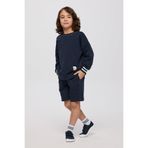 Erkek Çocuk Yumuşak Dokulu Örme Lacivert Sweatshirt 7 Yaş (122 cm)